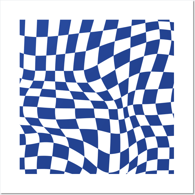 Chelsea Distorted Checkered Pattern Wall Art by Footscore